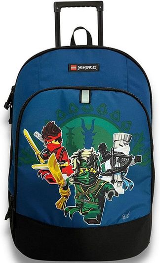 Σχολική Τσάντα Τρόλεϊ Δημοτικού Gim 5711013125127 Lego Ninjago Into The Unknown 3 Θέσεων Μπλε