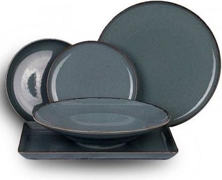 Σετ Πιάτα Φαγητού Kutahya Porselen Mood από Πορσελάνη Μπλε 20τμχ