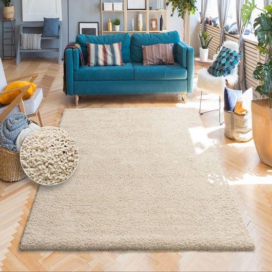 Χαλιά Microfibra σε Αποχρώσεις Μπεζ Της Άμμου 200x290cm
