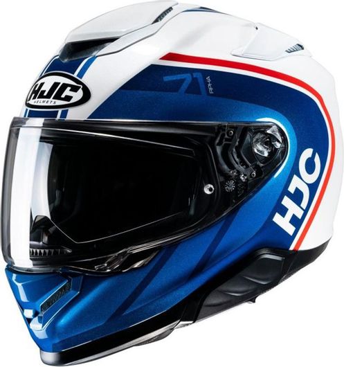 Κράνος Μηχανής HJC Rpha 71 Mapos MC21 Full Face με Sunvisor S Λευκό / Μπλε