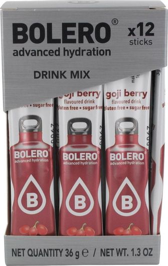 Χυμός σε Σκόνη Bolero 500ml σε Νερό Goji Berry Χωρίς Ζάχαρη 3gr 12τμχ