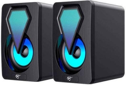 Ηχεία Υπολογιστή Havit SK210 Mini 2.0 με RGB Φωτισμό και Ισχύ 3W Μαύρο