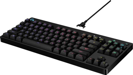 Logitech G Pro Gaming Μηχανικό Πληκτρολόγιο Tenkeyless με GX Blue διακόπτες & RGB φωτισμό Αγγλικό US