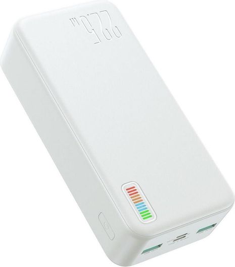 Power Bank Joyroom Dazzling Series QP196 30000mAh 22.5W με 2 Θύρες USB-A & Θύρα USB-C Λευκό