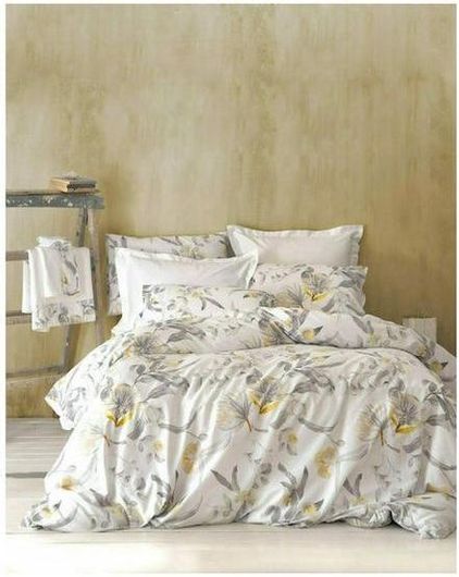 Σετ Μαξιλαροθήκες Rythmos Klara με Φάσα 50x70cm Λευκό