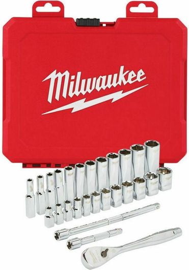 Καστάνια με Καρυδάκια Milwaukee 1/4" 28τμχ