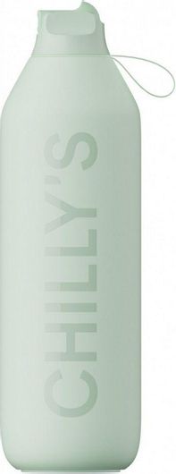 Θερμός Chilly's Series 2 Sport Μπουκάλι με Καλαμάκι 1lt Lichen Green