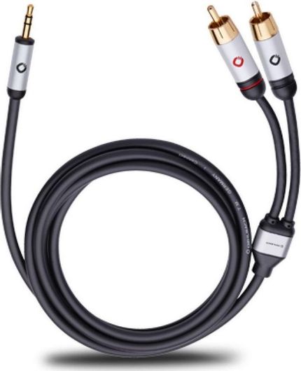 Καλώδιο Oehlbach Cable 3.5mm Jack male σε 2x RCA male 1.5m Μαύρο