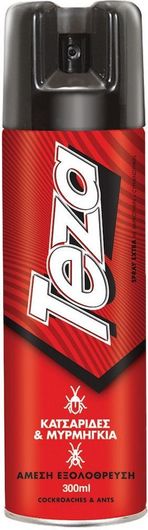 Εντομοκτόνο Spray Teza Extra για Μυρμήγκια & Κατσαρίδες 300ml
