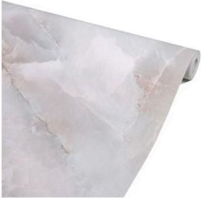 Αυτοκόλλητη Ταπετσαρία Τοίχου σε Ρολό Σχέδιο Μάρμαρο 2mx45cm Άσπρο / Γκρι 22302