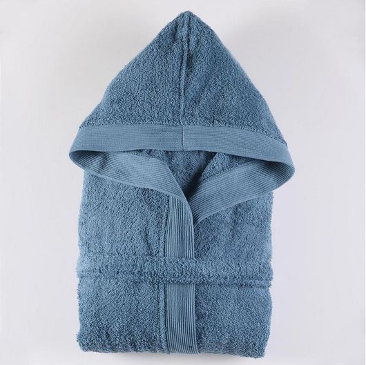 Μπουρνούζι Rythmos Amadeus με Κουκούλα Extra Extra Large Ντενιμ