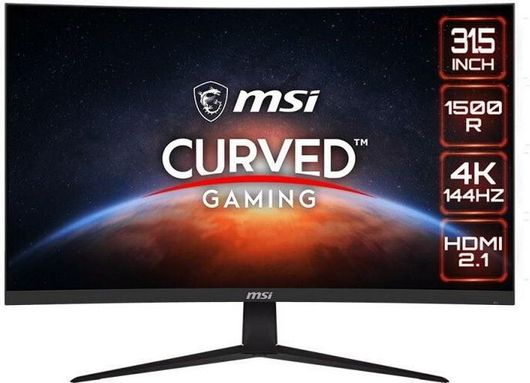 MSI G321CU VA Curved Gaming Monitor 31.5" 4K 3840x2160 144Hz