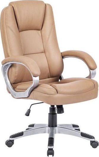 Καρέκλα Γραφείου Woodwell Διευθυντική με Ανάκλιση BF6950 Μπεζ