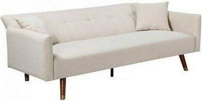 Καναπές Τριθέσιος Κρεβάτι Μπεζ 207x87cm