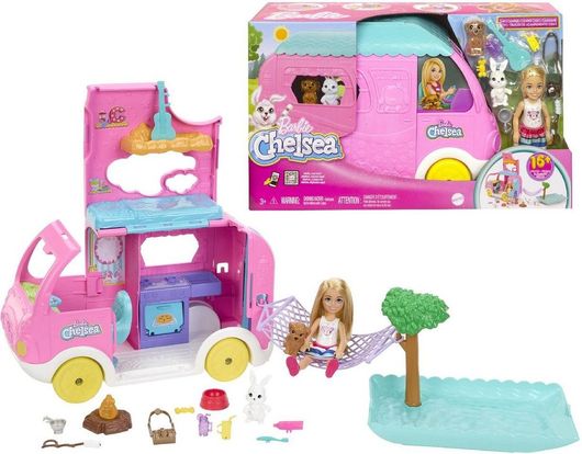 Τροχόσπιτο Barbie Mattel Chelsea για 3+ Ετών