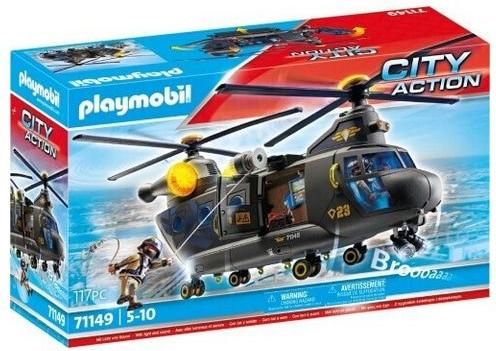 Playmobil City Action Ελικόπτερο Ειδικών Δυνάμεων Με Δύο Έλικες για 5-10 ετών