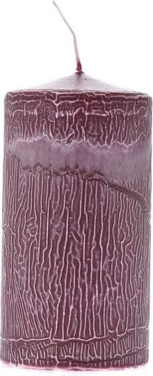 Διακοσμητικό Κερί Iliadis Frosted Μπορντό 7x14cm 76372 710106