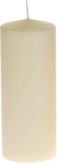 Διακοσμητικό Κερί Iliadis Παραφίνης Κύλινδρος Κρεμ 7x18cm 36963 710163