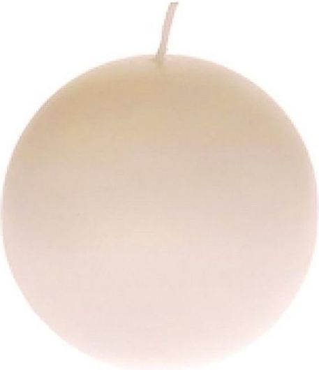 Διακοσμητικό Κερί Iliadis Παραφίνης Μπάλα Κρεμ 10x10cm 36977 710170