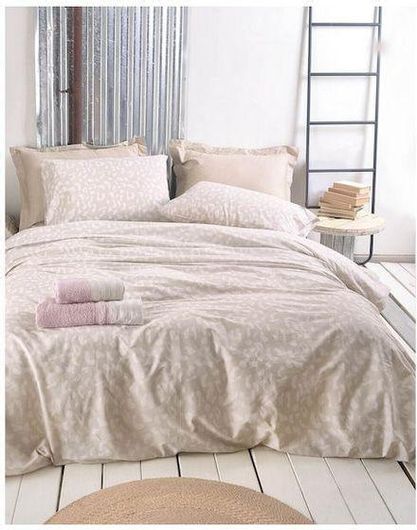 Σετ Μαξιλαροθήκες Rythmos Oliver 50x70cm Μπεζ