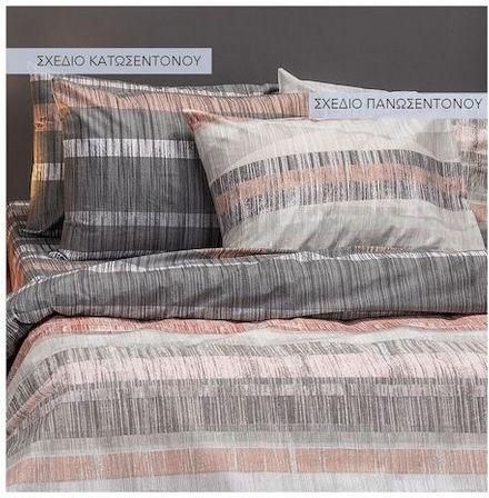 Σετ Μαξιλαροθήκες Melinen Cynthia με Φάσα 50x70cm Pink