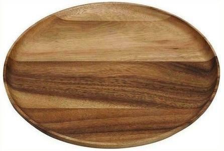 Δίσκος Σερβιρίσματος Espiel από Ξύλο με Λαβή Οβάλ Καφέ 20x20cm