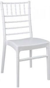 Καρέκλα Κουζίνας Catering Πολυπροπυλενίου Zeugma Λευκό 43.5x51.5x90.5cm