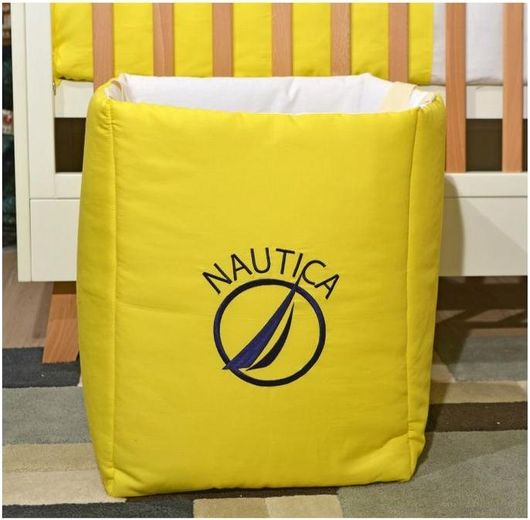 Παιδικό Καλάθι Αποθήκευσης Nautica Υφασμάτινο 45x35x45cm Κίτρινο