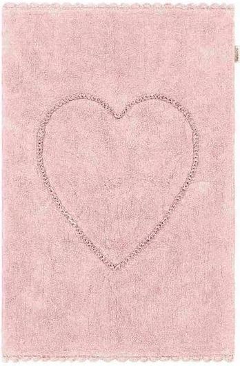 Παιδικό Χαλί Guy Laroche Καρδιές Βαμβακερό 100x150cm Tania Pinky