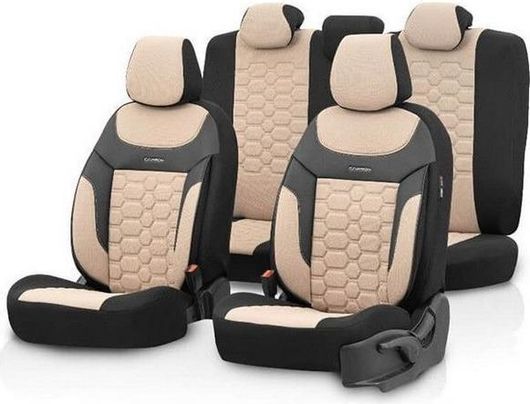 Καλύμματα Αυτοκινήτου Otom Δερματίνη Σετ 11τμχ Μπεζ