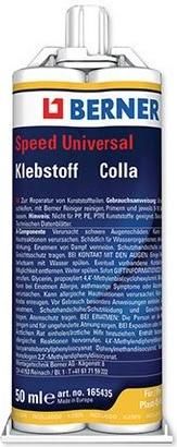 Κόλλα Πλαστικών Berner 165435 Μαύρη 50ml
