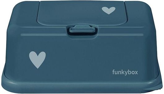 Θήκη για Μωρομάντηλα Funkybox Καρδιά Μπλε