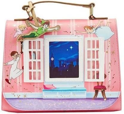 Παιδική Τσάντα Ώμου Loungefly Peter Pan You Can Fly 70th Anniversary Ροζ 