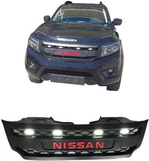 Μάσκα Αυτοκινήτου Carner για Nissan Navara D23 15-20 με Led Μαύρο