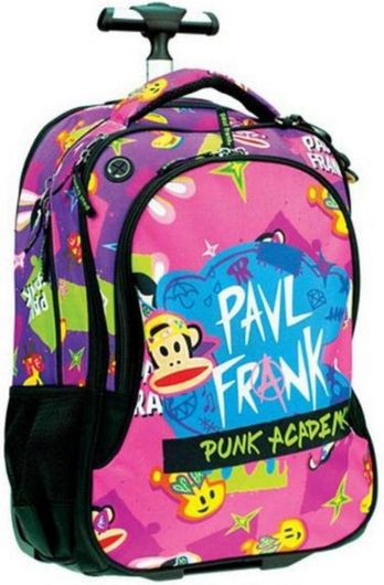 Σχολική Τσάντα Τρόλεϊ Δημοτικού Back Me Up Punk Πολύχρωμο