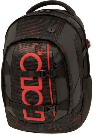 Σχολική Τσάντα Πλάτης Γυμνασίου / Λυκείου Polo Cryptic Red Camo Κόκκινο 