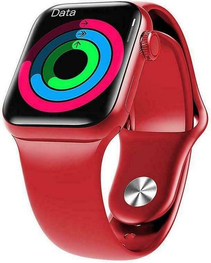 Smartwatch HW12 40mm Silicone Strap Red