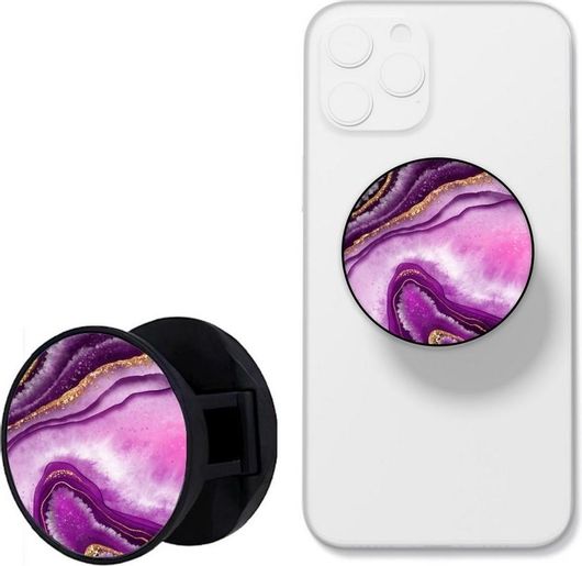 Pop Socket Κινητού Purple Marble