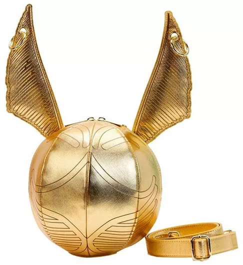 Παιδική Τσάντα Ώμου Loungefly Harry Potter Golden Snitch Χρυσό