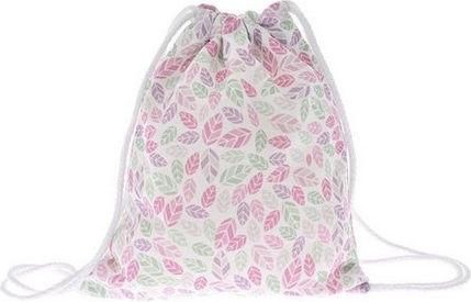 Παιδική Τσάντα Πουγκί Iliadis Φύλλα Ροζ 