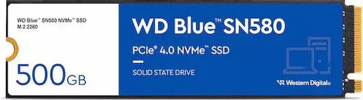 SSD Western Digital Blue SN580 500GB M.2 NVMe PCI Express 4.0