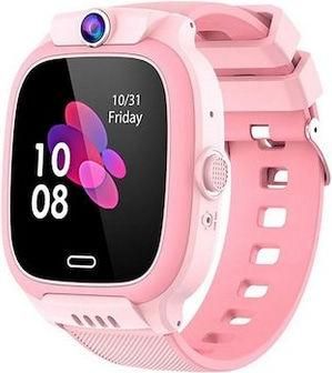Smartwatch Παιδικό με Λουράκι από Καουτσούκ / Πλαστικό Ροζ