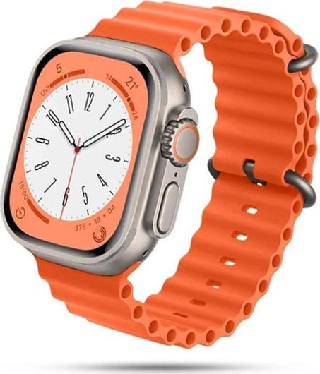 U8 Ultra 45mm Smartwatch με Παλμογράφο Πορτοκαλί