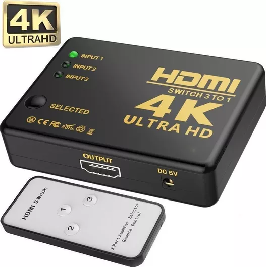 HDMI Splitter EE2831 UHD Εσωτερικό IR 3 είσοδοι / 1 έξοδος