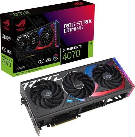 Κάρτα Γραφικών Asus GeForce RTX 4070 12GB GDDR6X ROG Strix OC