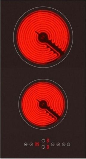 Εστία Κουζίνας Arielli AE-322S Domino Κεραμική Αυτόνομη με Λειτουργία Κλειδώματος 28x52cm