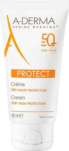 Αντηλιακή Κρέμα Προσώπου A-Derma Protect SPF50 40ml