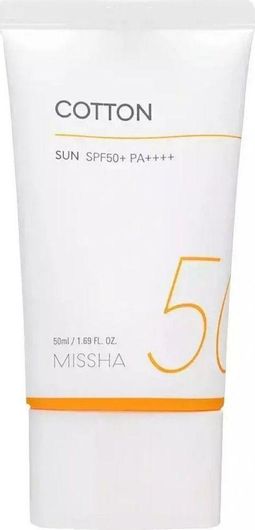 Missha All Around Safe Block Cotton Mineral Αντηλιακή Κρέμα Προσώπου SPF50 50ml