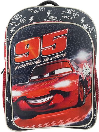 Σχολική Τσάντα Πλάτης Δημοτικού Disney Cars Μαύρο