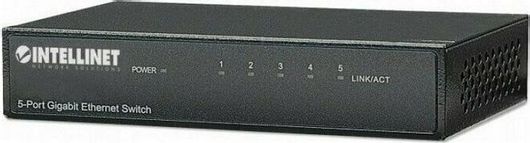 Switch Intellinet I-SWHUB GB-500 Unmanaged L2 με 5 Θύρες Gigabit 1Gbps Ethernet